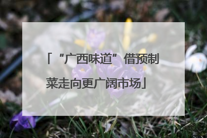 “广西味道”借预制菜走向更广阔市场
